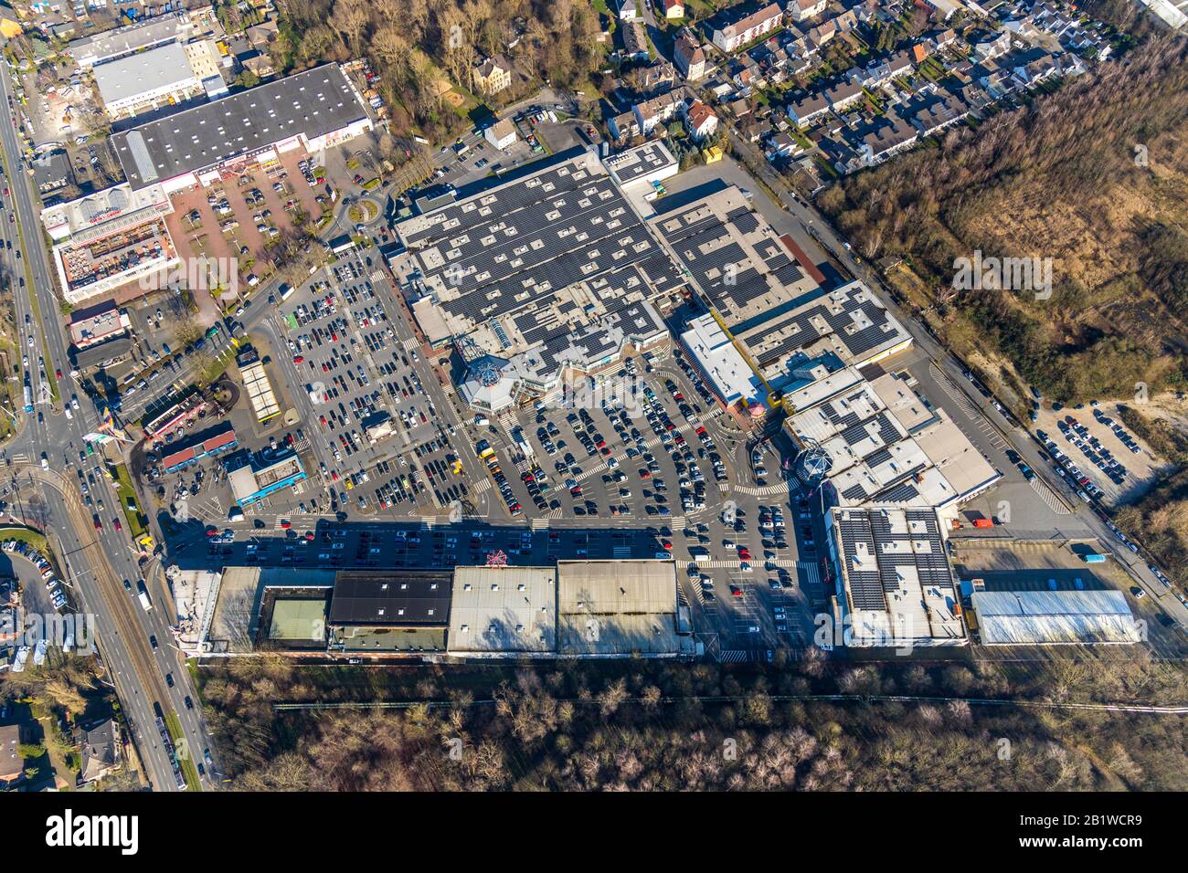 Aerial photograph, Hannibal Center, shopping centre, Hofstede, Bochum