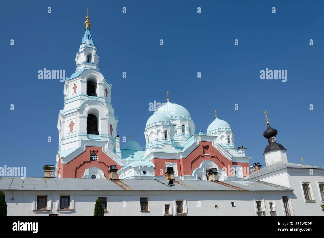 Spaso-Preobrazhensky Cathedral of the Valaam Monastery. Valaam Island, Karelia, Russia. Stock Photo