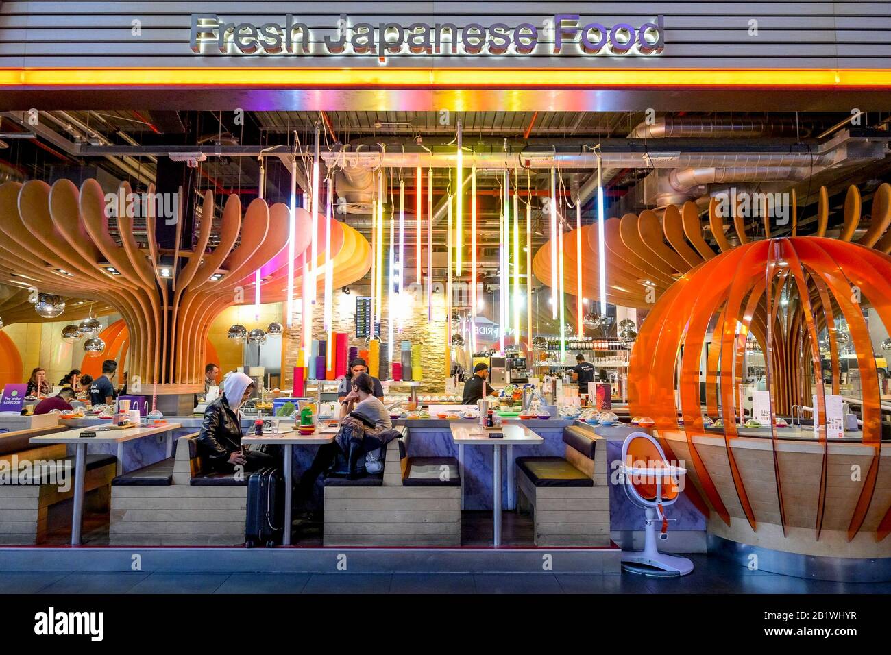 London heathrow airport terminal restaurant hires stock photography