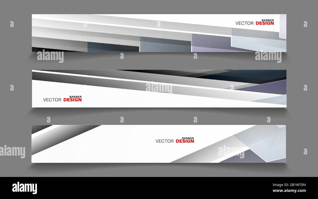 Vector banners arranged for your design, Abstract background illustration. Stock Vector