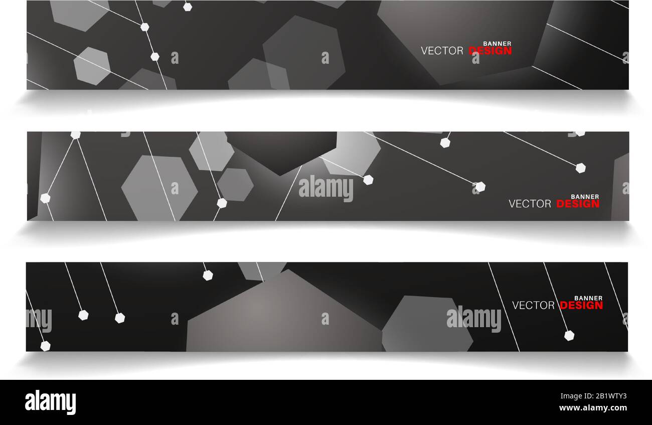 set banner abstract background . vector editable for your design Stock Vector