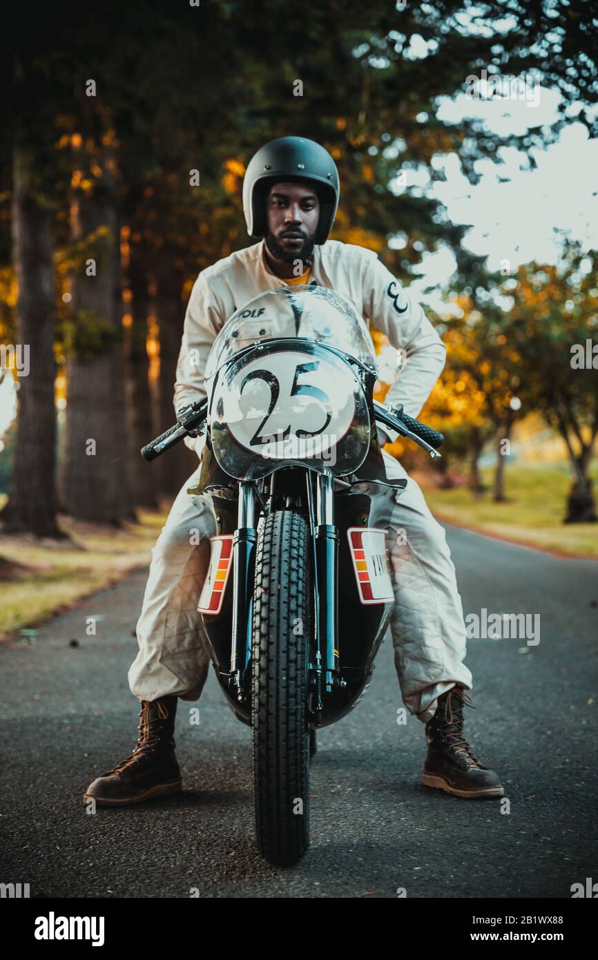 Vintage Cafe Racer Photography Old And Young Get On Their Bikes For
