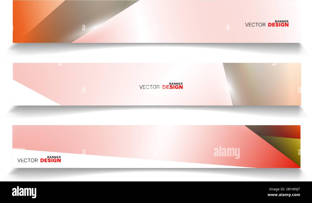 set banner abstract background . vector editable for your design Stock Vector