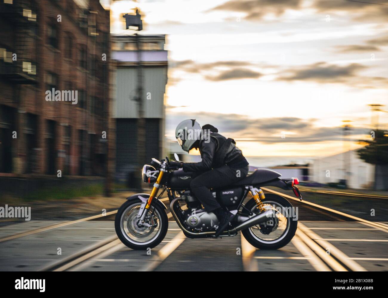 Harley davidson cafe racer hi-res stock photography and images - Alamy