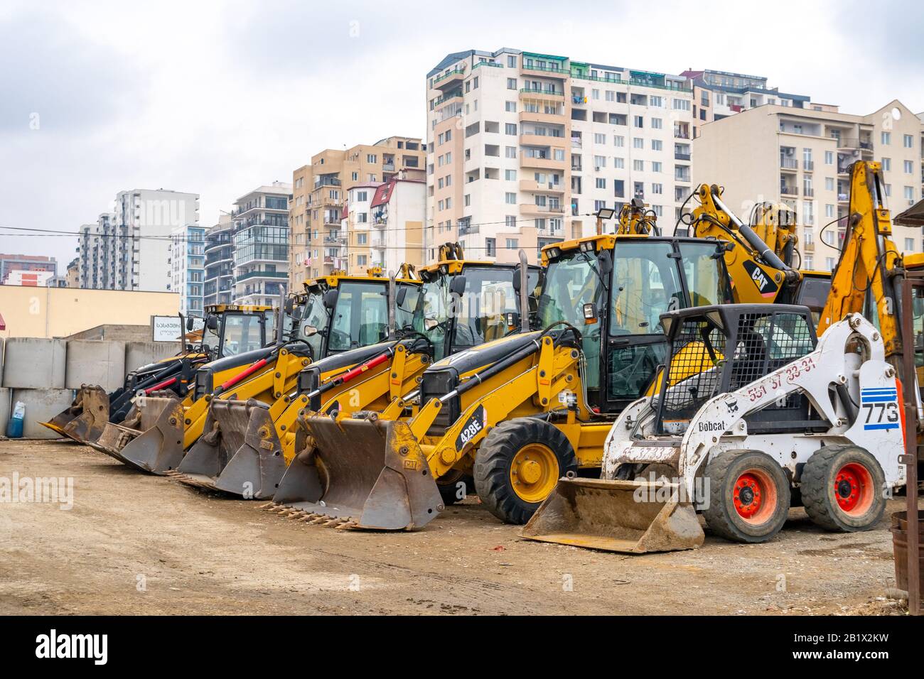 Tbilisi, January 20, 2020 Grader and Excavator Construction