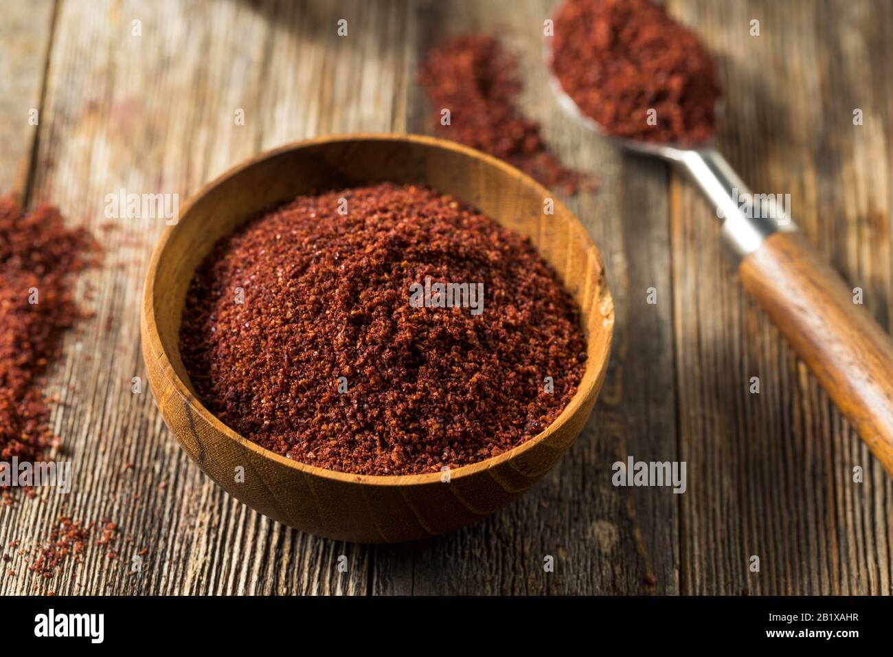 Raw Red Organic Dried Sumac in a Bowl Stock Photo Alamy