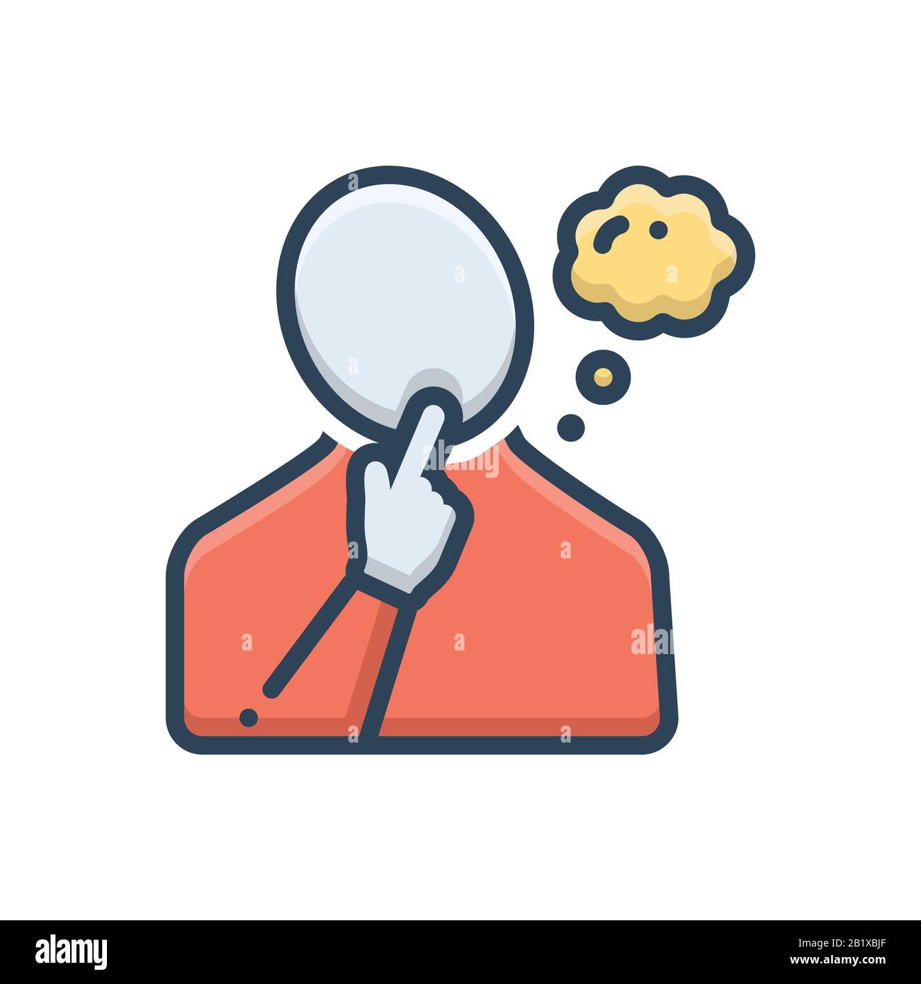 Illustration For Thoughtful Stock Vector Image Art Alamy