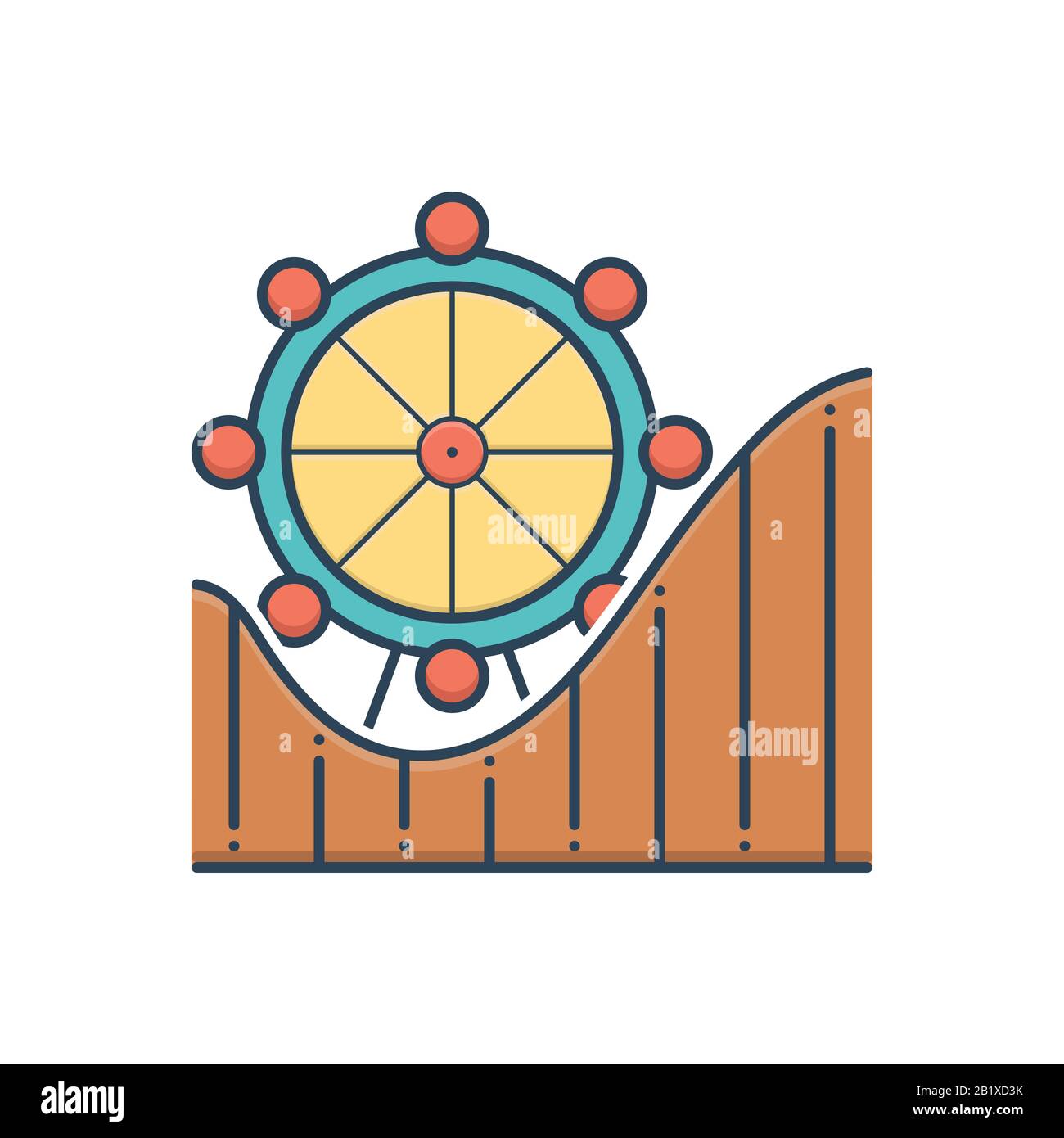 Illustration for Amusement park Stock Vector Image & Art - Alamy