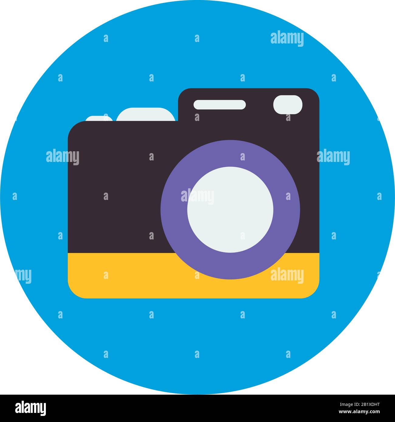 Camera device flat block style icon design, Gadget technology ...