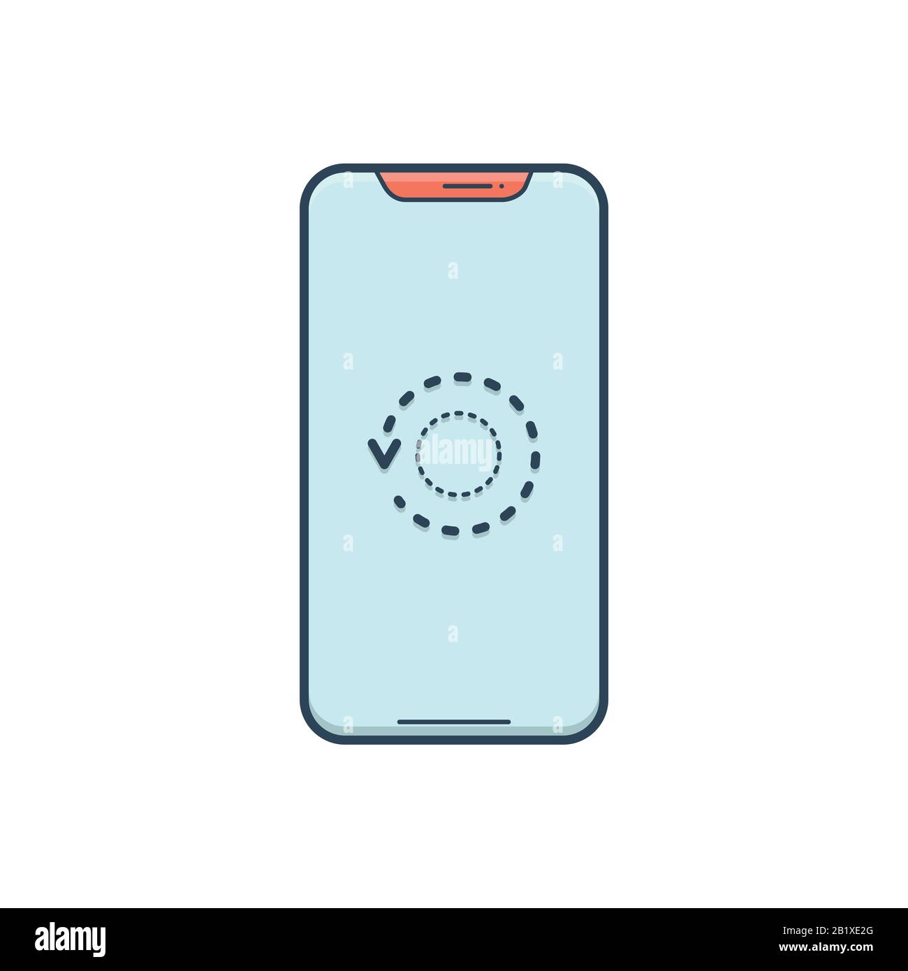 Restart phone icon Stock Vector
