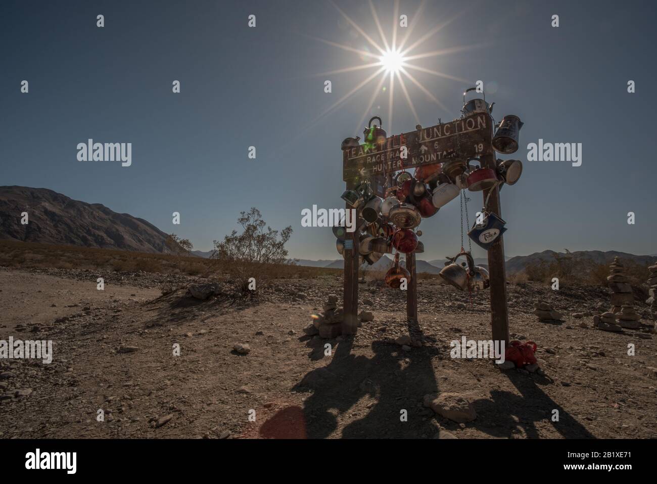 Teakettle junction in Death Valley National Park in CA. One of the