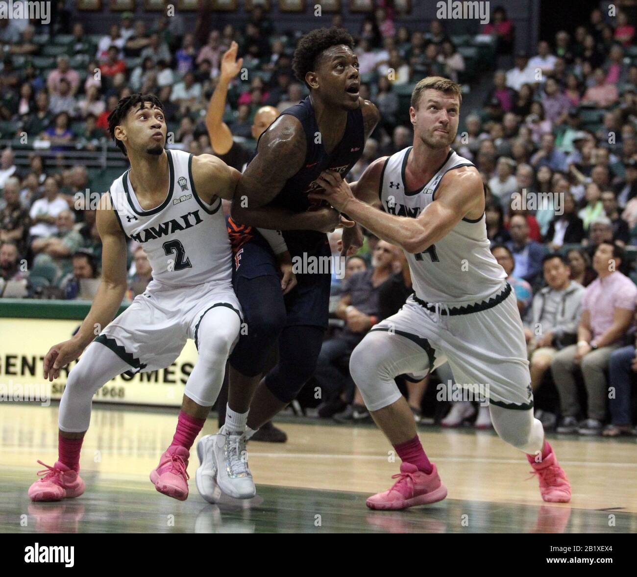 February 27, 2020 - Cal State Fullerton Titans forward Davon Clare (5 ...