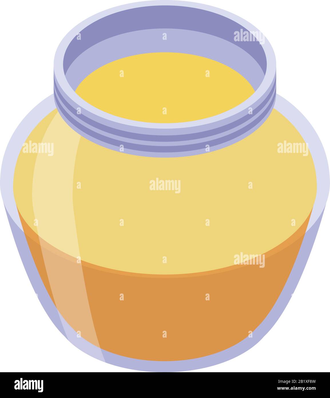 Honey jar icon, isometric style Stock Vector