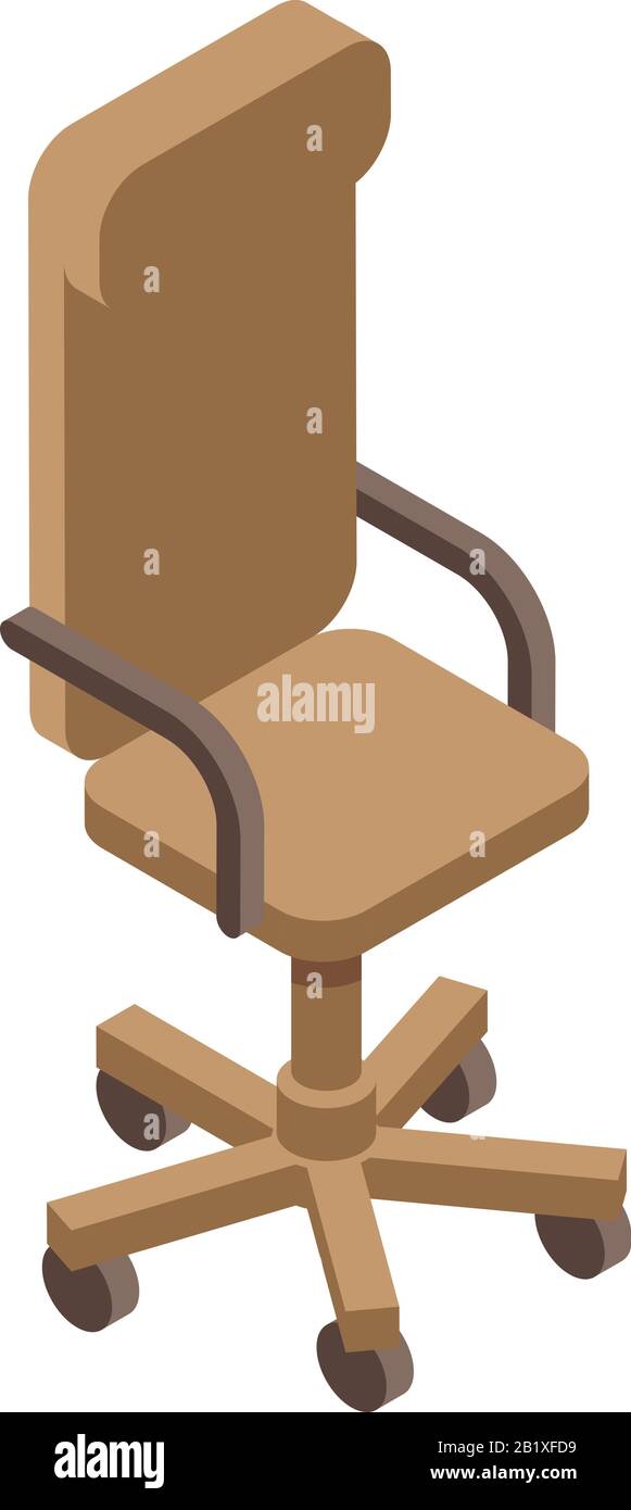 Leather office chair icon, isometric style Stock Vector Image & Art - Alamy
