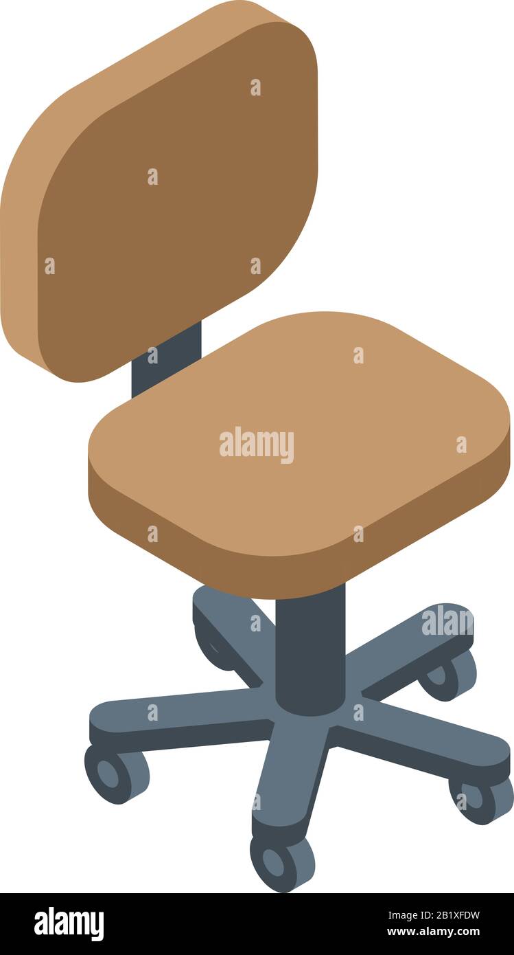 Textile desk chair icon, isometric style Stock Vector Image & Art - Alamy