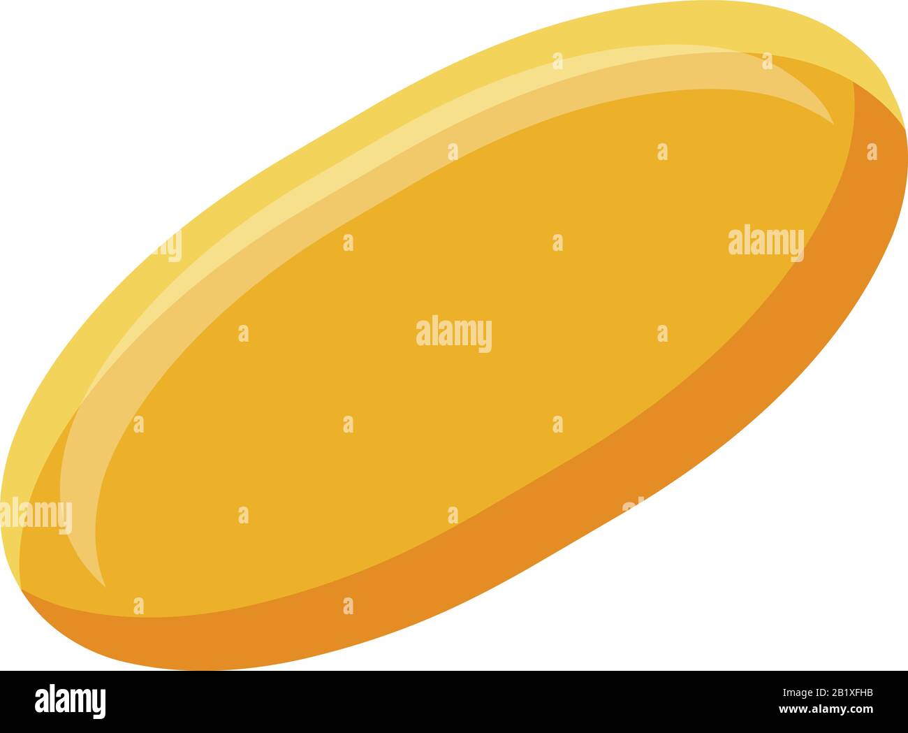 Fish oil capsule icon, isometric style Stock Vector