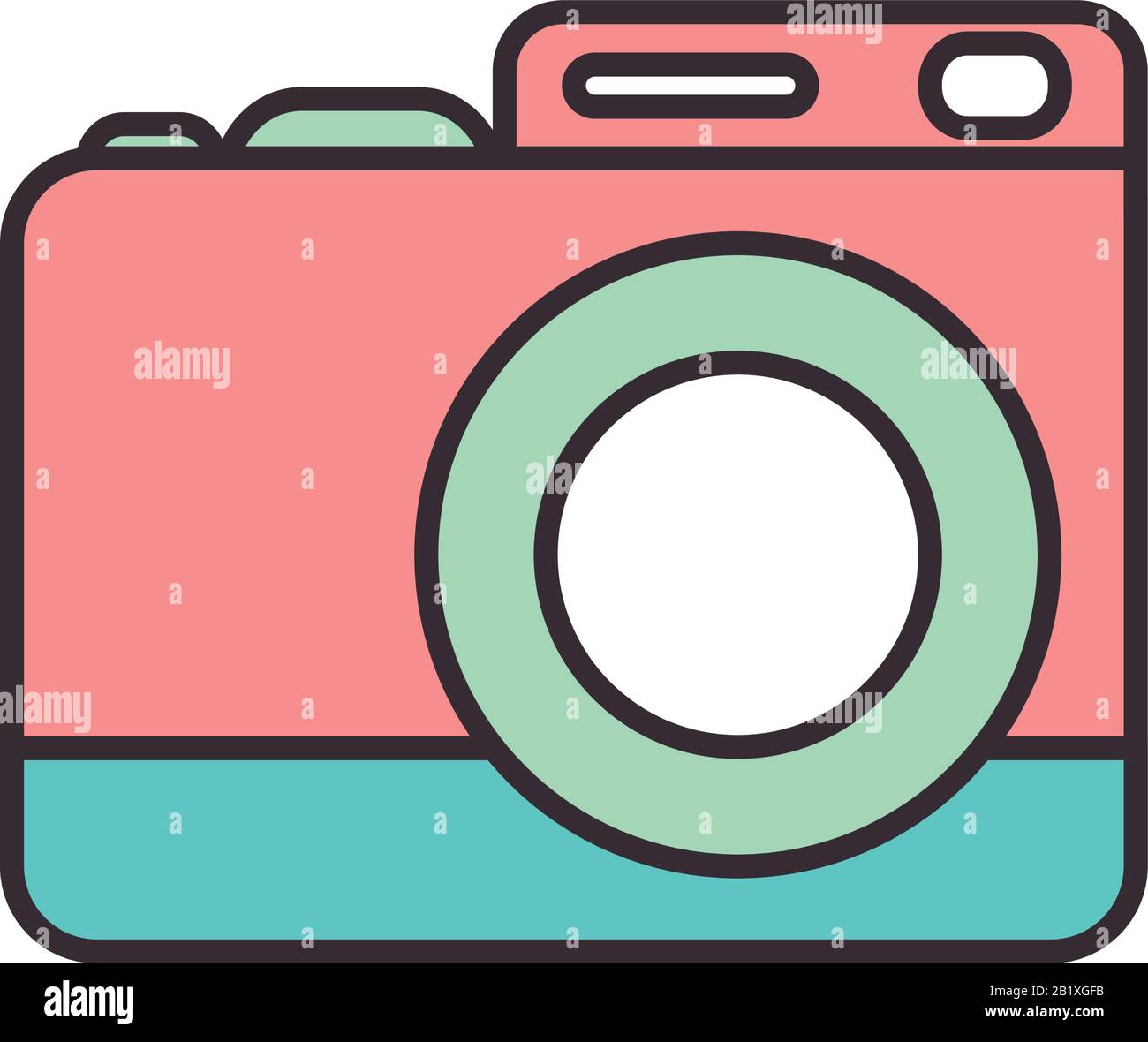 Camera device line fill style icon design, Gadget technology ...
