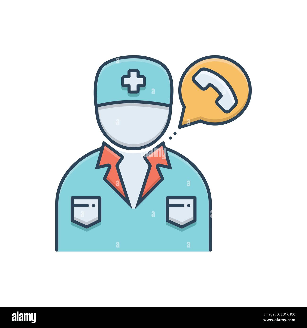 Doctor on call icon Stock Vector Image & Art Alamy