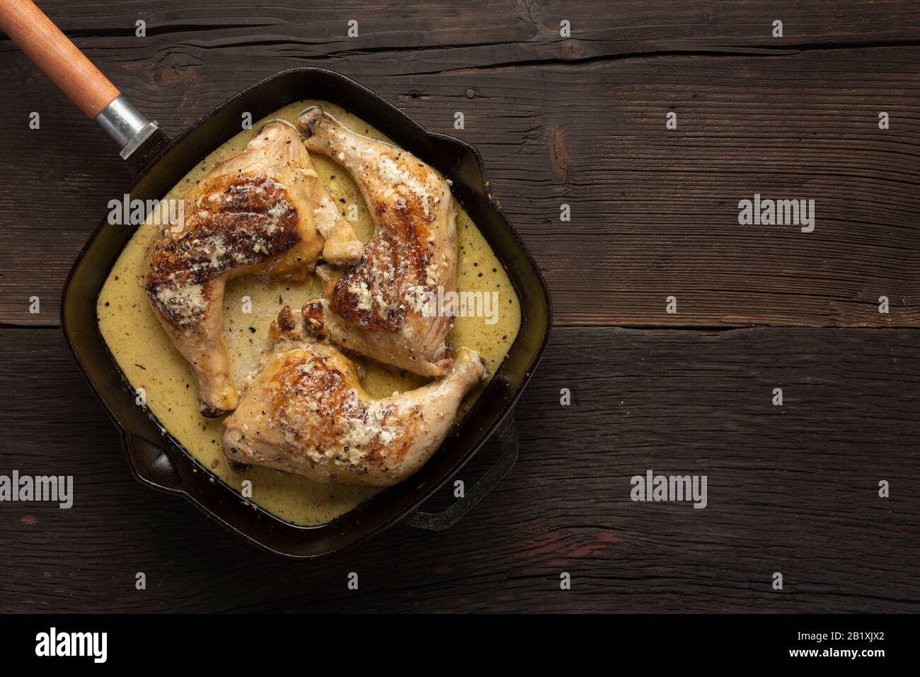 duck leg, fried duck, cast iron skillet, oven fried, southern fried