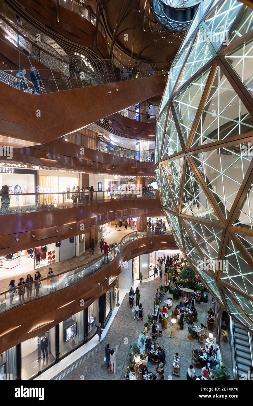 View of the interior of the K11 Musea shopping mall at Victoria's Dockside  Hong Kong Stock Photo - Alamy