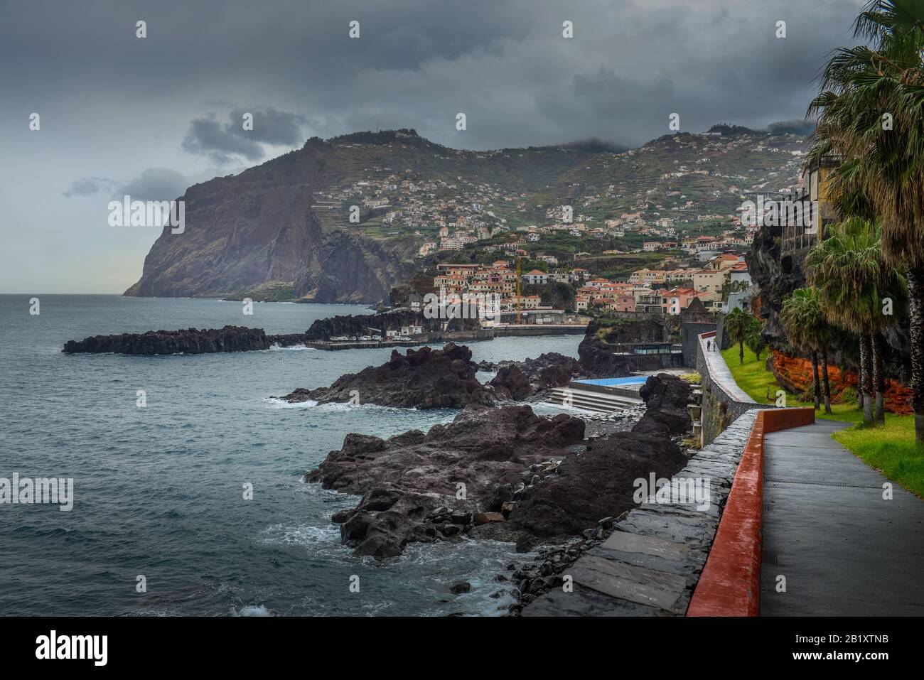 Steilküste, Camara de Lobos, Madeira, Portugal Stock Photo