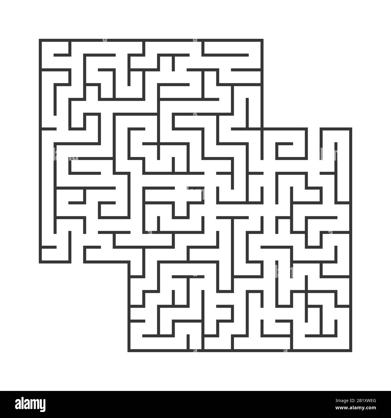 Abstract square maze. Game for kids. Puzzle for children.Labyrinth  conundrum. Flat vector illustration isolated on white background. With  place for yo Stock Vector Image & Art - Alamy