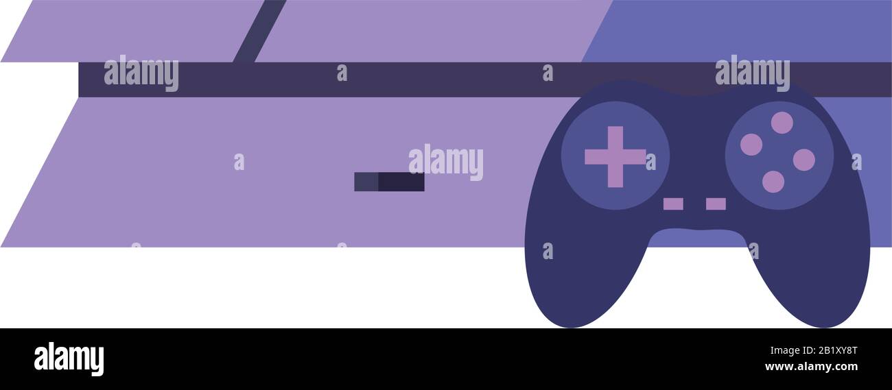 control with console line style icon design, videogame play leisure ...