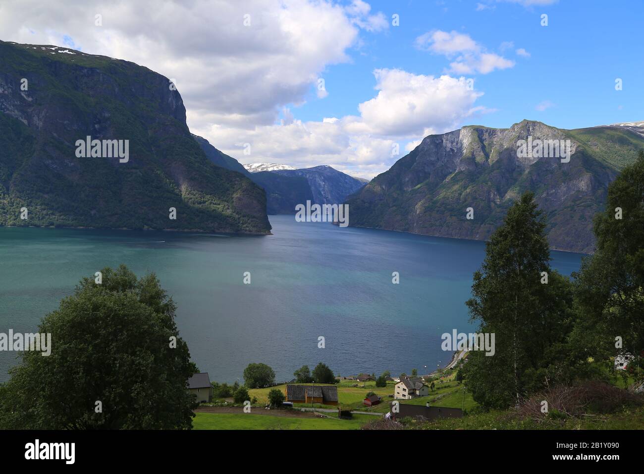Beautiful Sognefjord, Norway Stock Photo