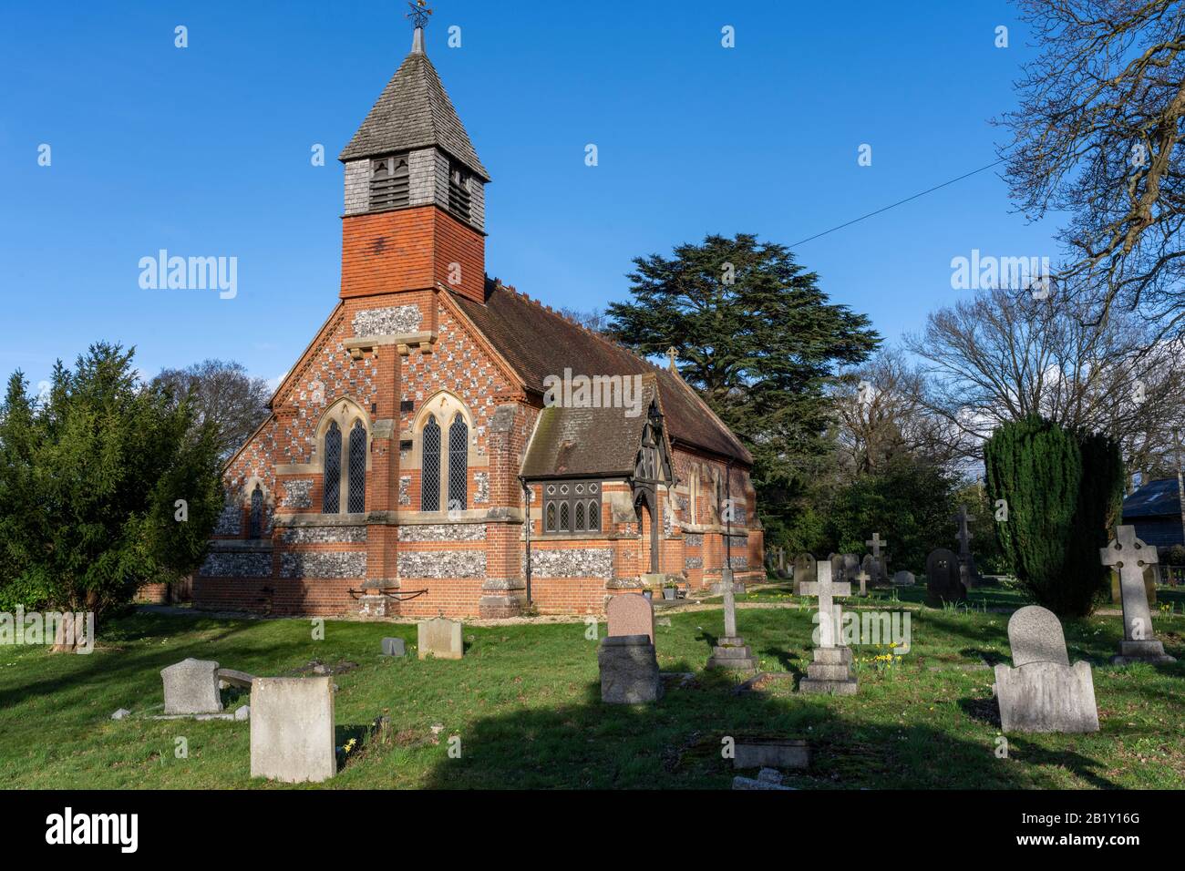 The Church of St Mary the Virgin, Beech Hill, near Reading, Berkshire, England, UK Stock Photo