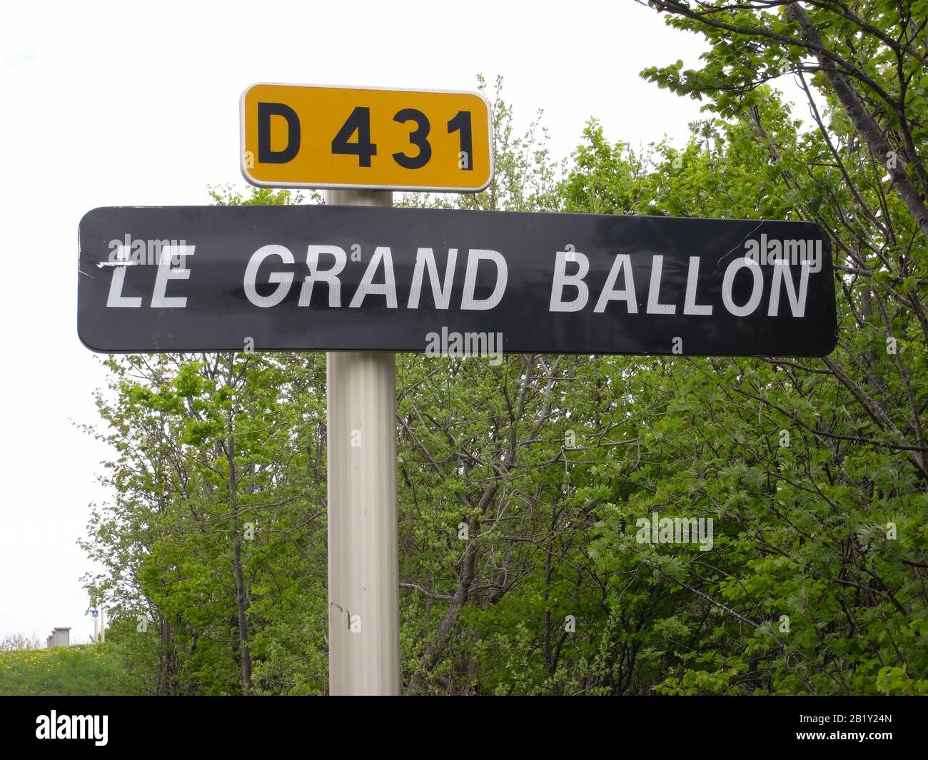 Summit of Mountain Le Grand Ballon in France Stock Photo - Alamy