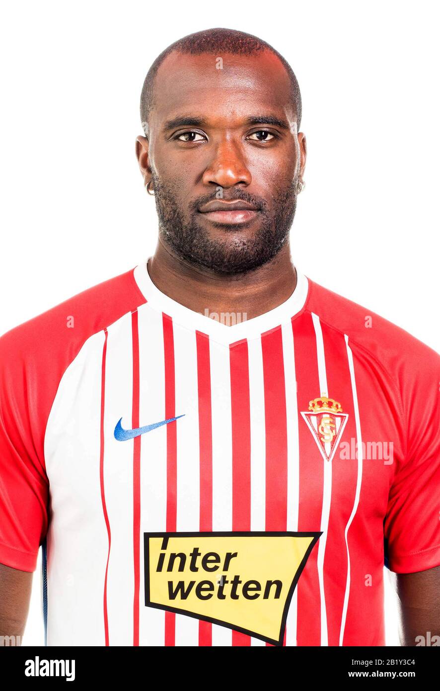 Football Spain B La Liga Smartbank 2019 2020 Real Sporting De Gijon Jean Sylvain Claude Babin Jean Sylvain Babin Stock Photo Alamy
