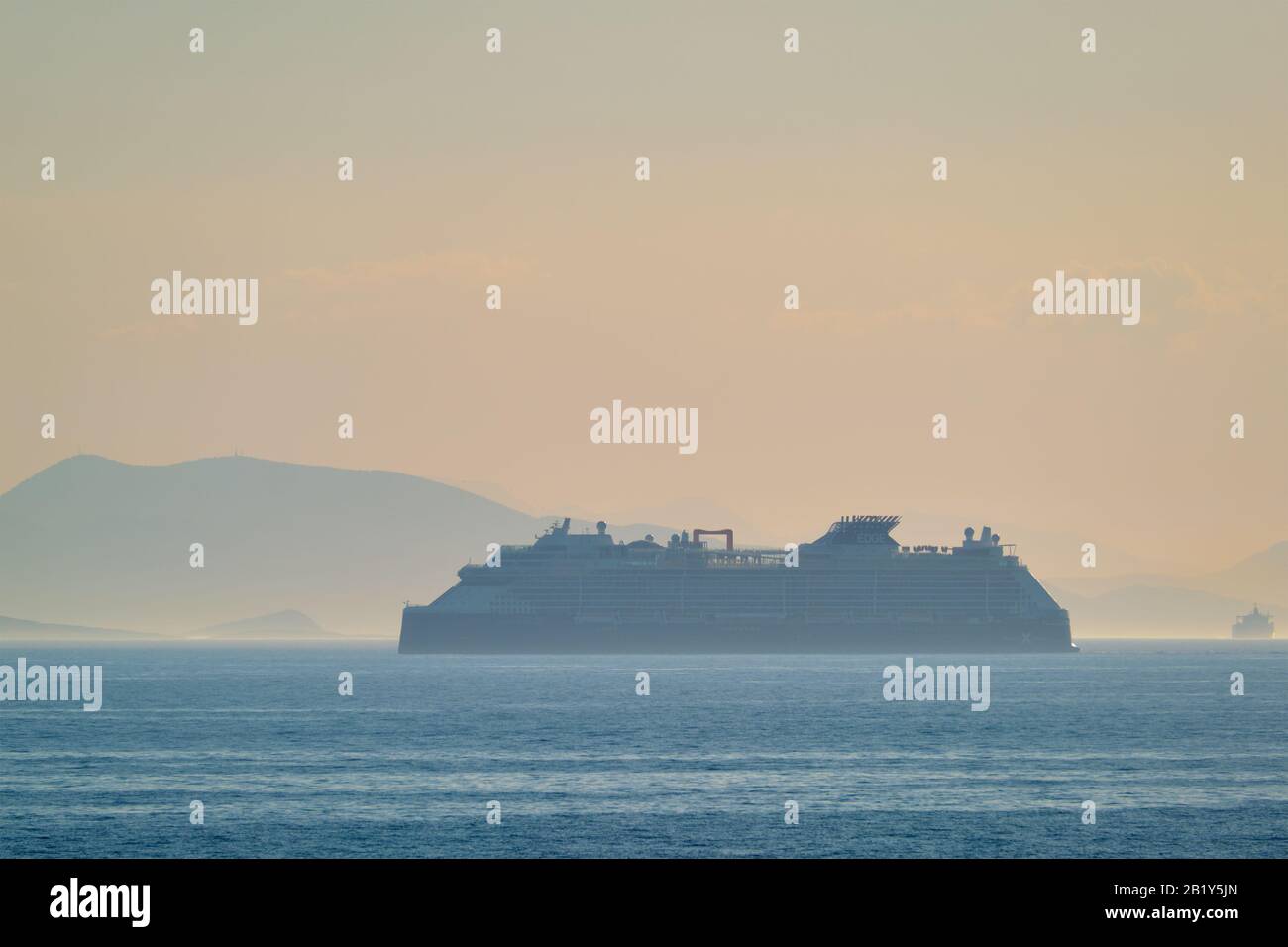Cruise liner ship in Mediterranea sea Stock Photo - Alamy