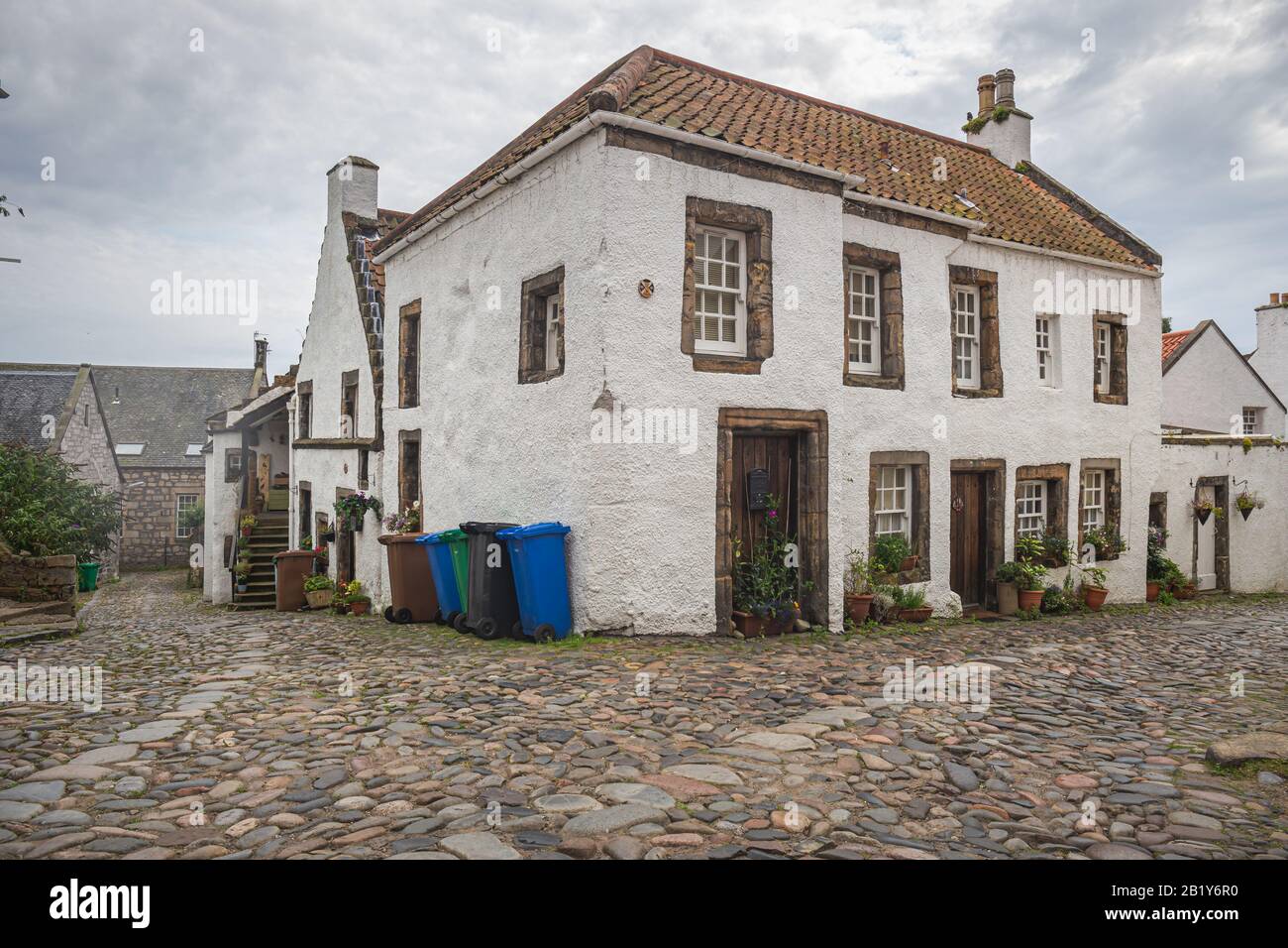 Restored National Trust for Scotland property in Culross Fife Scotland