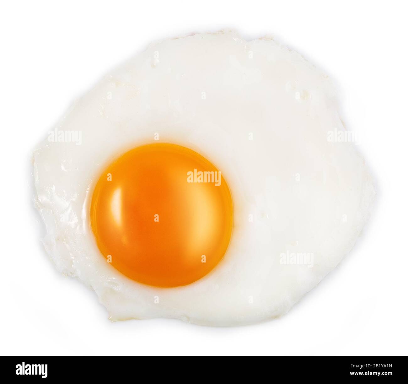 fried egg isolated on white background Stock Photo - Alamy