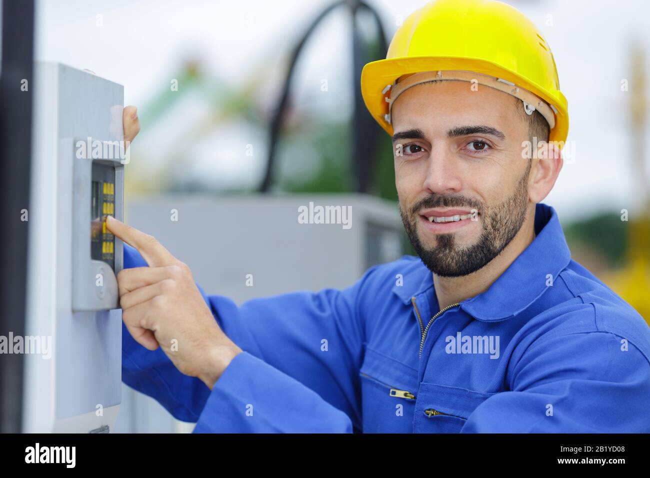 Successful electrician worker hires stock photography and images Alamy