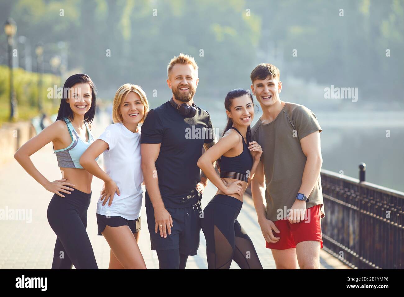 Group happy lifestyle sport hi-res stock photography and images - Alamy