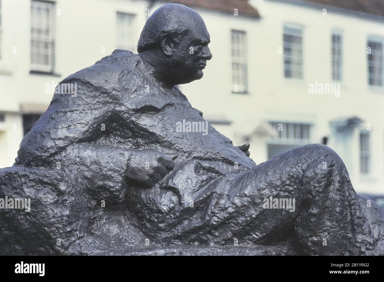 Sir Winston Churchill Statue, Westerham, Kent. England. UK Stock Photo