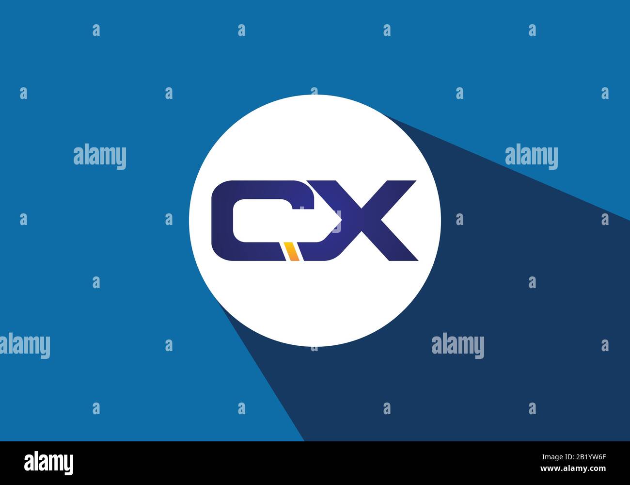 C X  Initial letter logo design, Creative Modern Letters Vector Icon Logo Illustration. Stock Vector