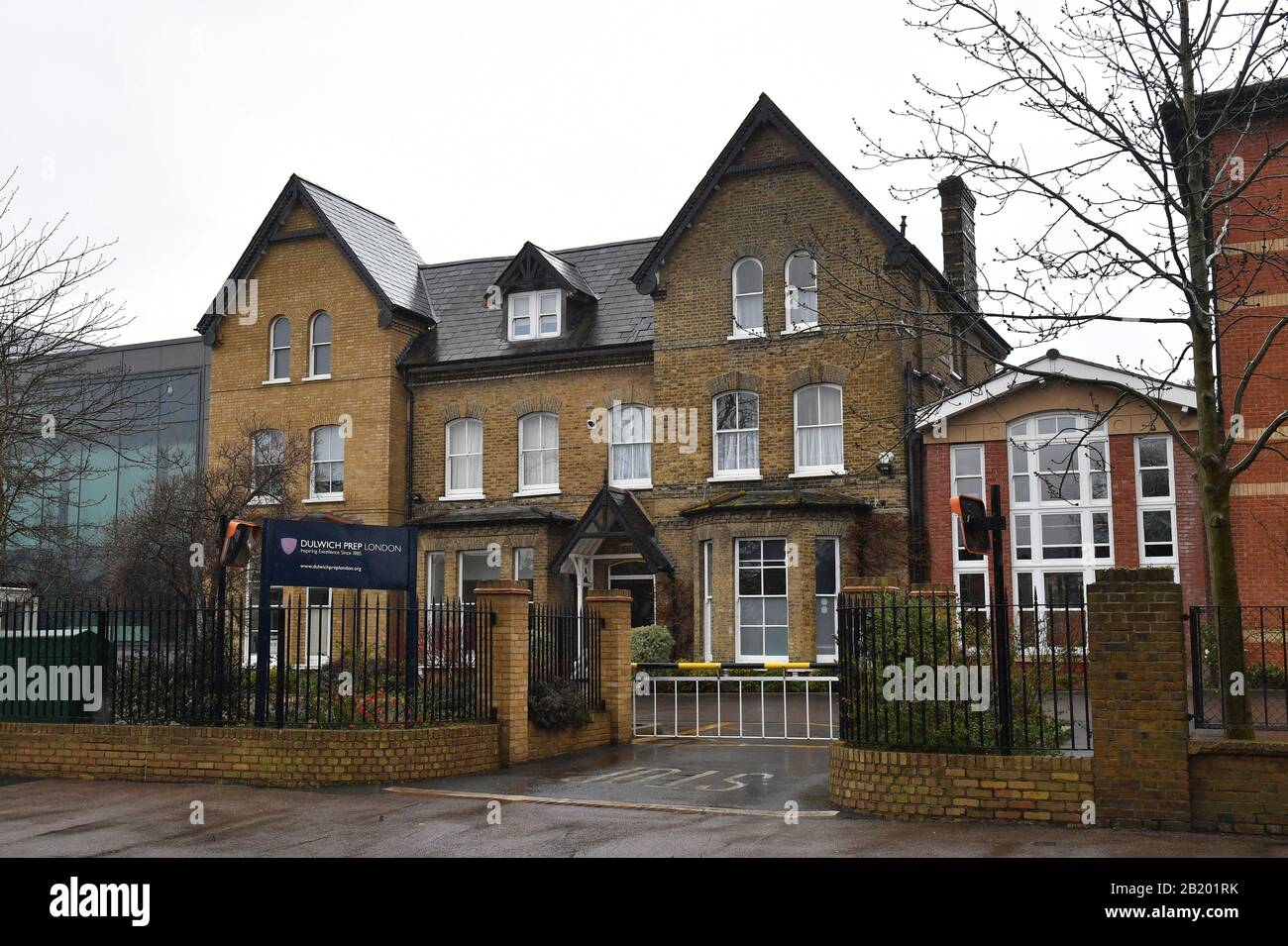 Dulwich Prep School in south London which has been closed due to Coronavirus. Stock Photo