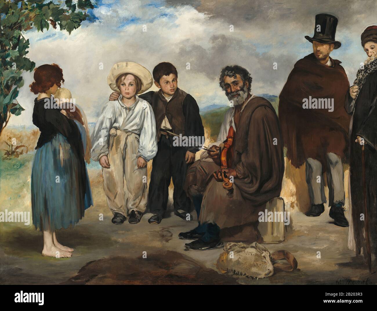 The Old Musician (1862) painting by Édouard Manet - Very high resolution and quality image Stock Photo