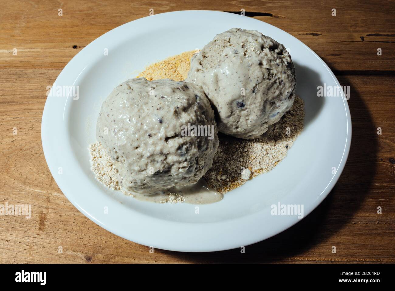 Black bean ice cream with multi grain cereal (corn, rice and whole wheat) and oat multi seed