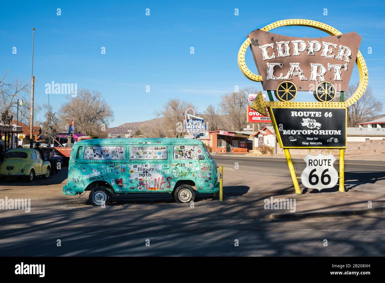 Copper Cart, Seligman, Arizona, USA Stock Photo