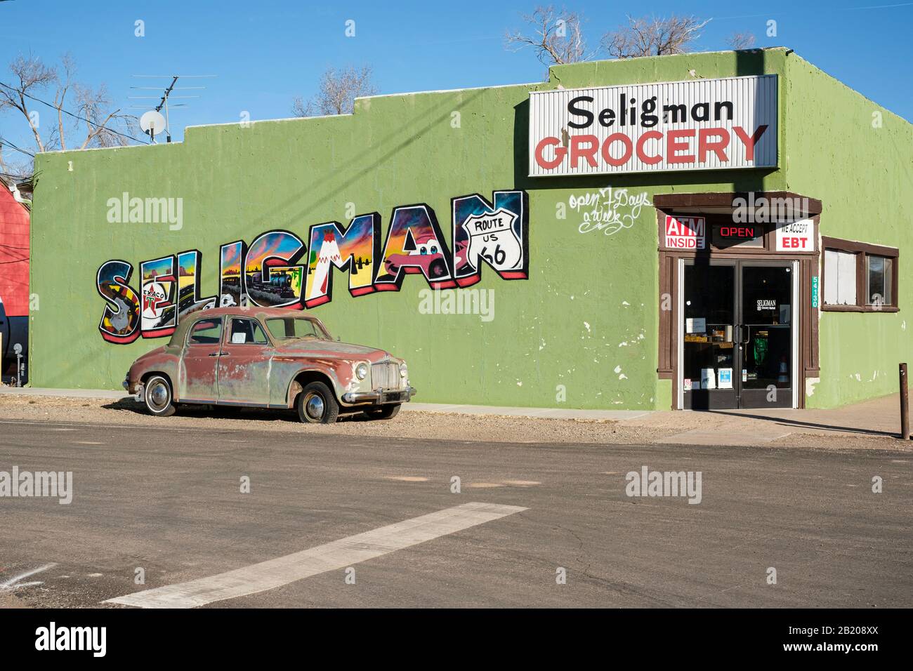 Seligman Grocery, Seligman, Arizona, USA Stock Photo