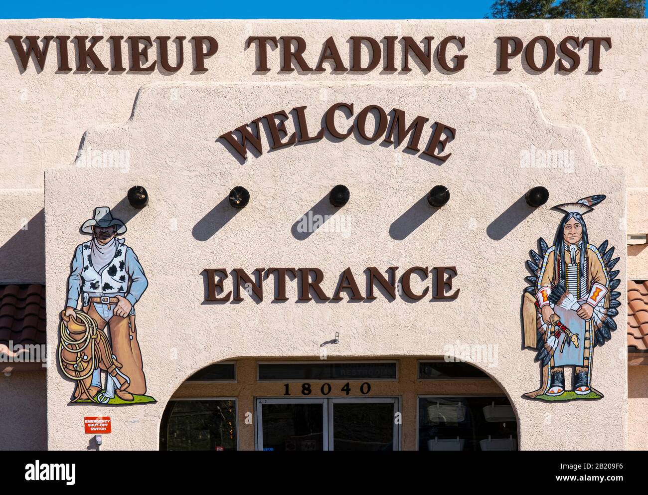 Wikieup Trading Post, 8040 US-93, Wikieup, AZ 85360, United States Stock Photo