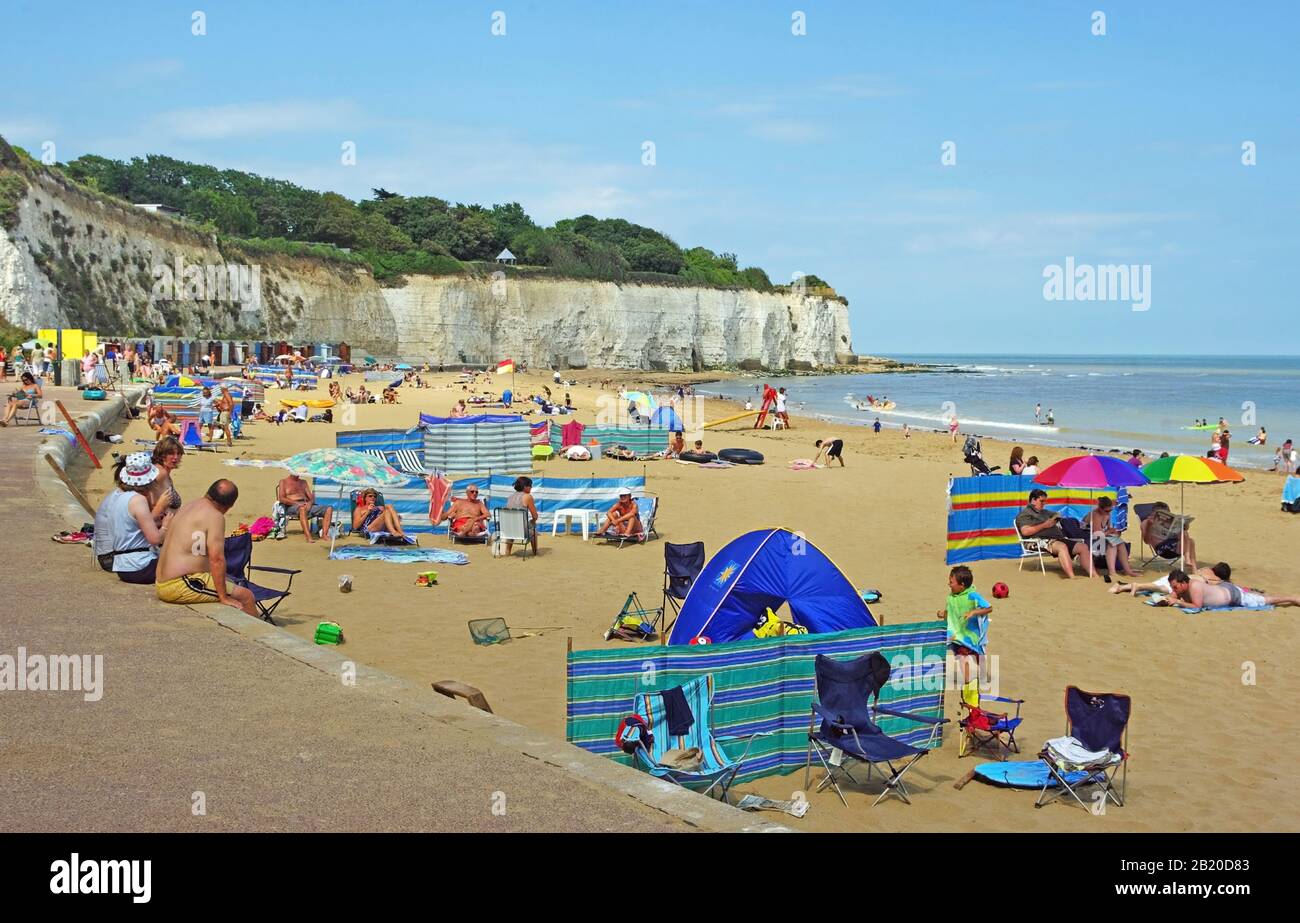 Stone Bay Beach, Near Broadstairs, Kent Stock Photo Alamy