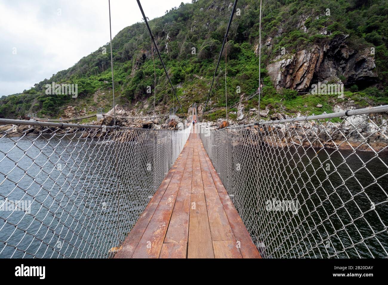 Suspension bridges at Storms River Mouth,Tsitsikamma National Park, Garden Route, near Port