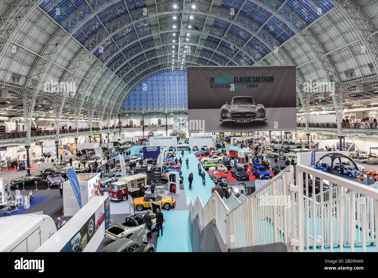 Classic Car Show At Olympia London 2020 Stock Photo Alamy