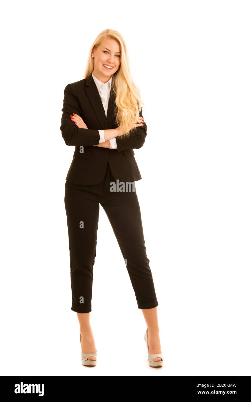 Confident business woman stantd in the office Stock Photo - Alamy
