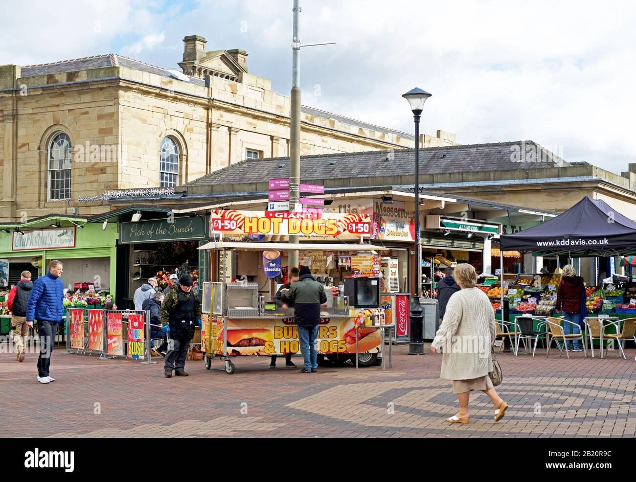 The market, Doncaster, South Yorkshire, England UK Stock Photo