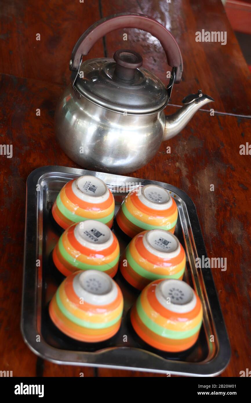 Green tea in Myanmar Stock Photo Alamy